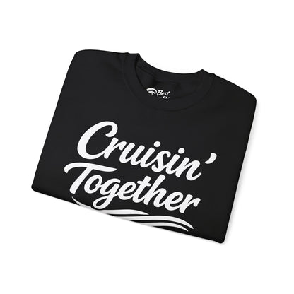 Cruisin Together Group Unity Shirt with Bold Script and Wave Design Sweatshirt - View 14 - Best Cruise Shirts