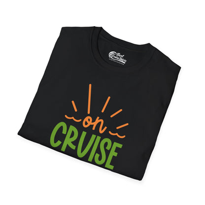 On Cruise Control Shirt - Bold Sunglasses Vacation Relaxation Design — T-Shirt