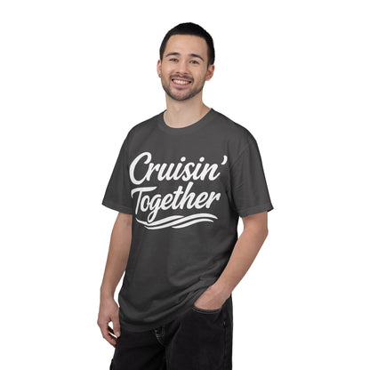Cruisin Together Group Unity Shirt with Bold Script and Wave Design Comfort - View 27 - Best Cruise Shirts