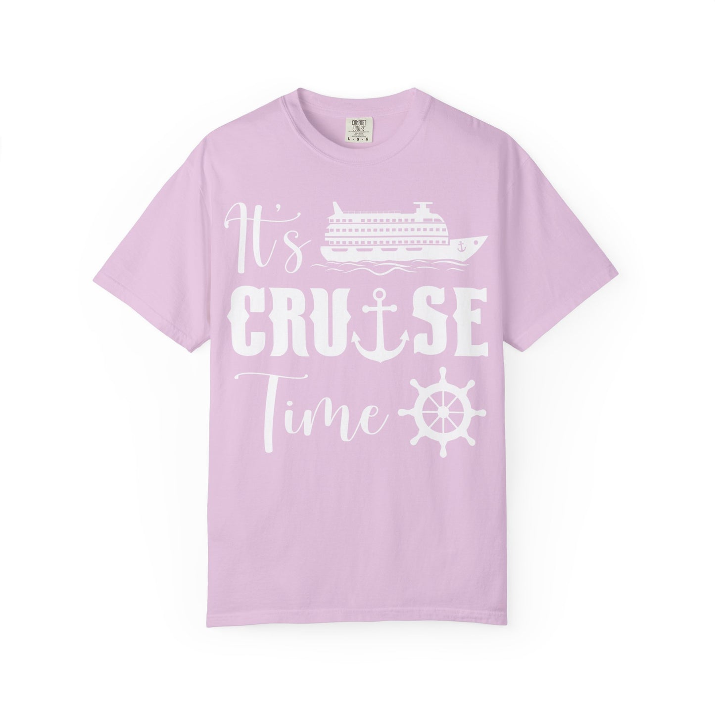 It’s Cruise Time Shirt - Nautical Ship Anchor Wheel Bold Graphic Comfort - View 8 - Best Cruise Shirts