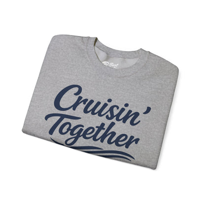 Cruisin Together Group Unity Shirt with Bold Script and Wave Design Sweatshirt - View 20 - Best Cruise Shirts