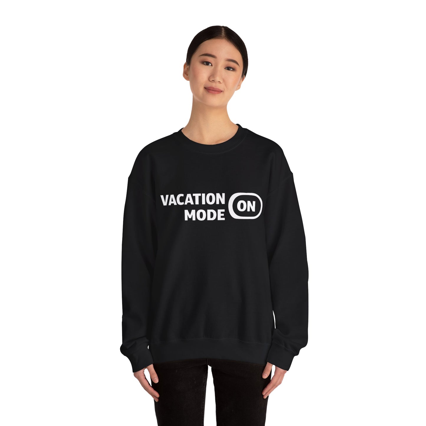 Vacation Mode On Minimalist Switch Graphic Funny Travel Shirt Sweatshirt - View 4 - Best Cruise Shirts