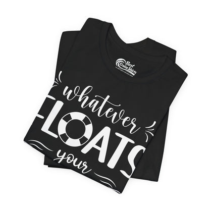 Whatever Floats Your Boat Nautical Humor Shirt With Whimsical Typography Premium Tee - View 3 - Best Cruise Shirts