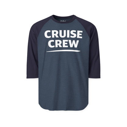 Cruise Crew Shirt - Bold Matching Group Cruise Vacation Apparel 3/4 Sleeve - Best Cruise Shirts