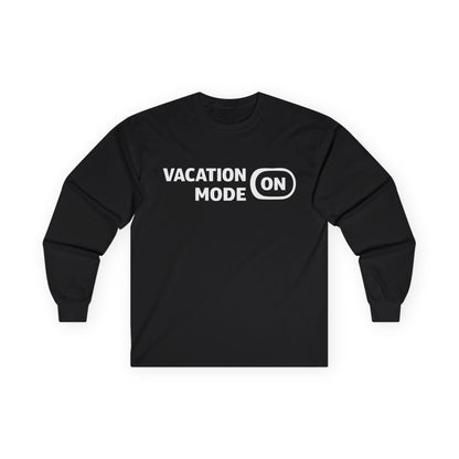 Vacation Mode On Minimalist Switch Graphic Funny Travel Shirt Long Sleeve - Best Cruise Shirts