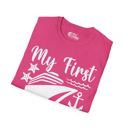My First Cruise Shirt - Nautical Ship Anchor Starfish Waves Design T-Shirt - View 12 - Best Cruise Shirts
