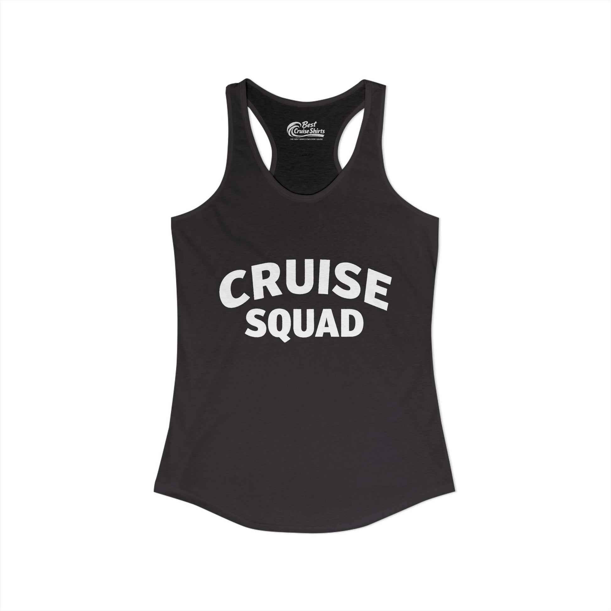 Cruise Squad Shirt - Bold Matching Group Cruise Vacation Tee Ladies Tank - View 2 - Best Cruise Shirts