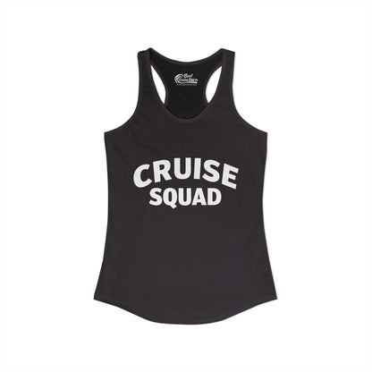 Cruise Squad Shirt - Bold Matching Group Cruise Vacation Tee Ladies Tank - View 2 - Best Cruise Shirts