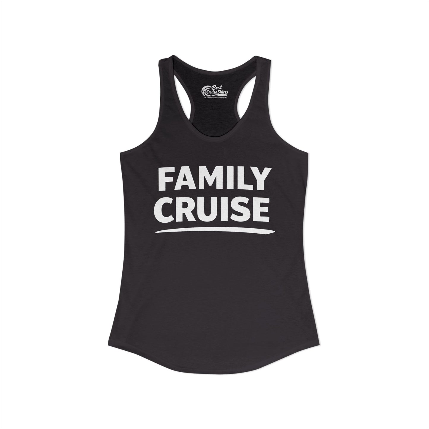 Family Cruise Celebration Bold Lettering Group Trip Shirt Ladies Tank - View 2 - Best Cruise Shirts