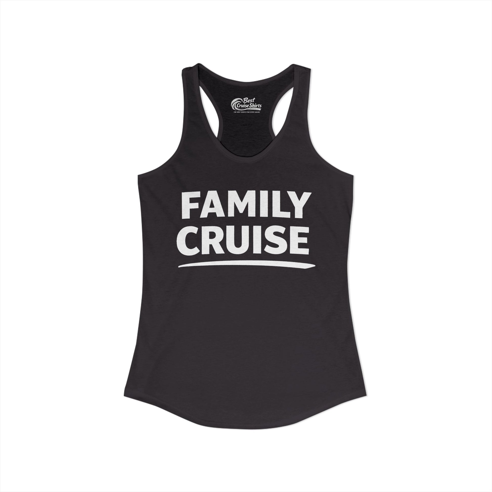 Family Cruise Celebration Bold Lettering Group Trip Shirt Ladies Tank - View 2 - Best Cruise Shirts