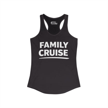 Family Cruise Celebration Bold Lettering Group Trip Shirt Ladies Tank - View 2 - Best Cruise Shirts