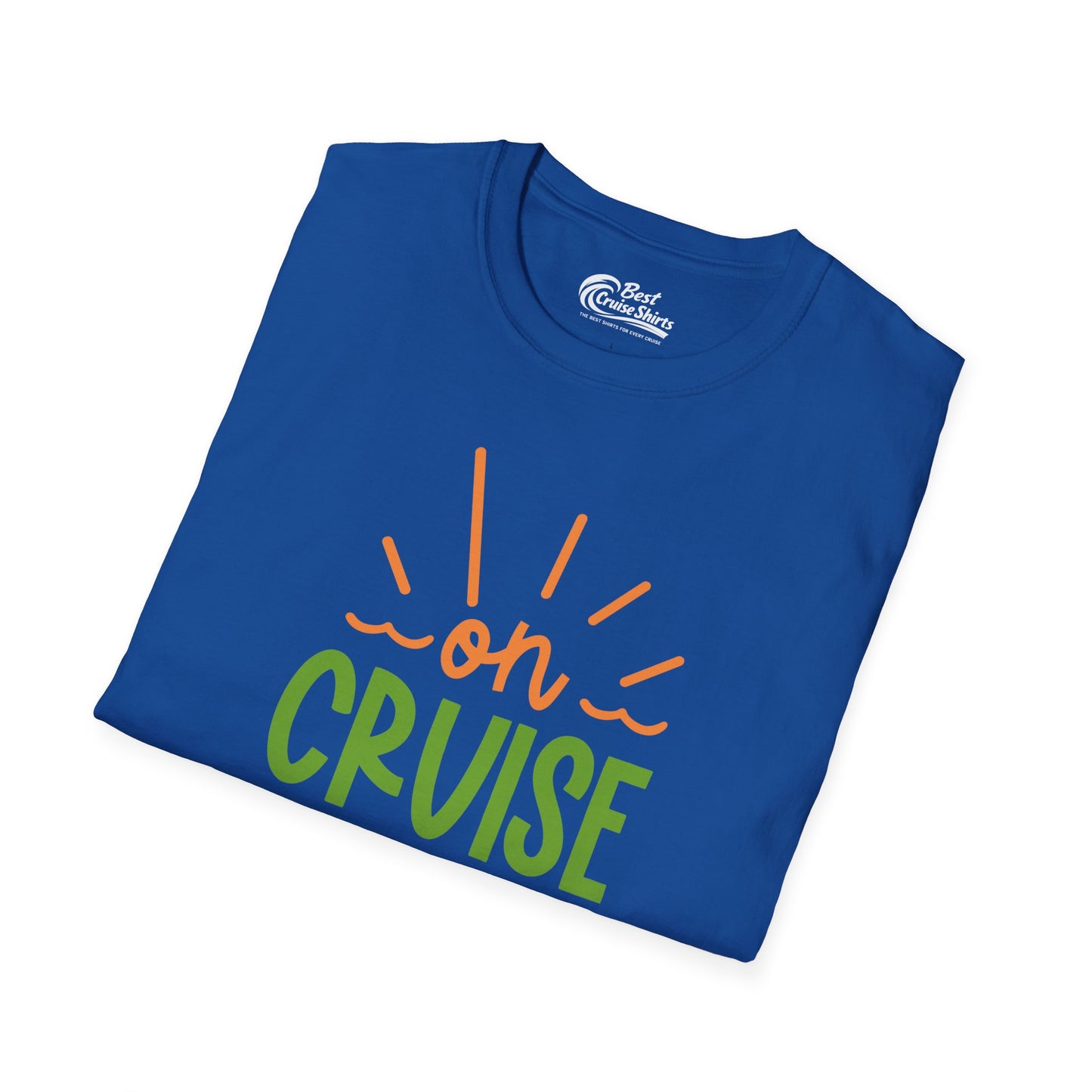 On Cruise Control Shirt - Bold Sunglasses Vacation Relaxation Design — T-Shirt