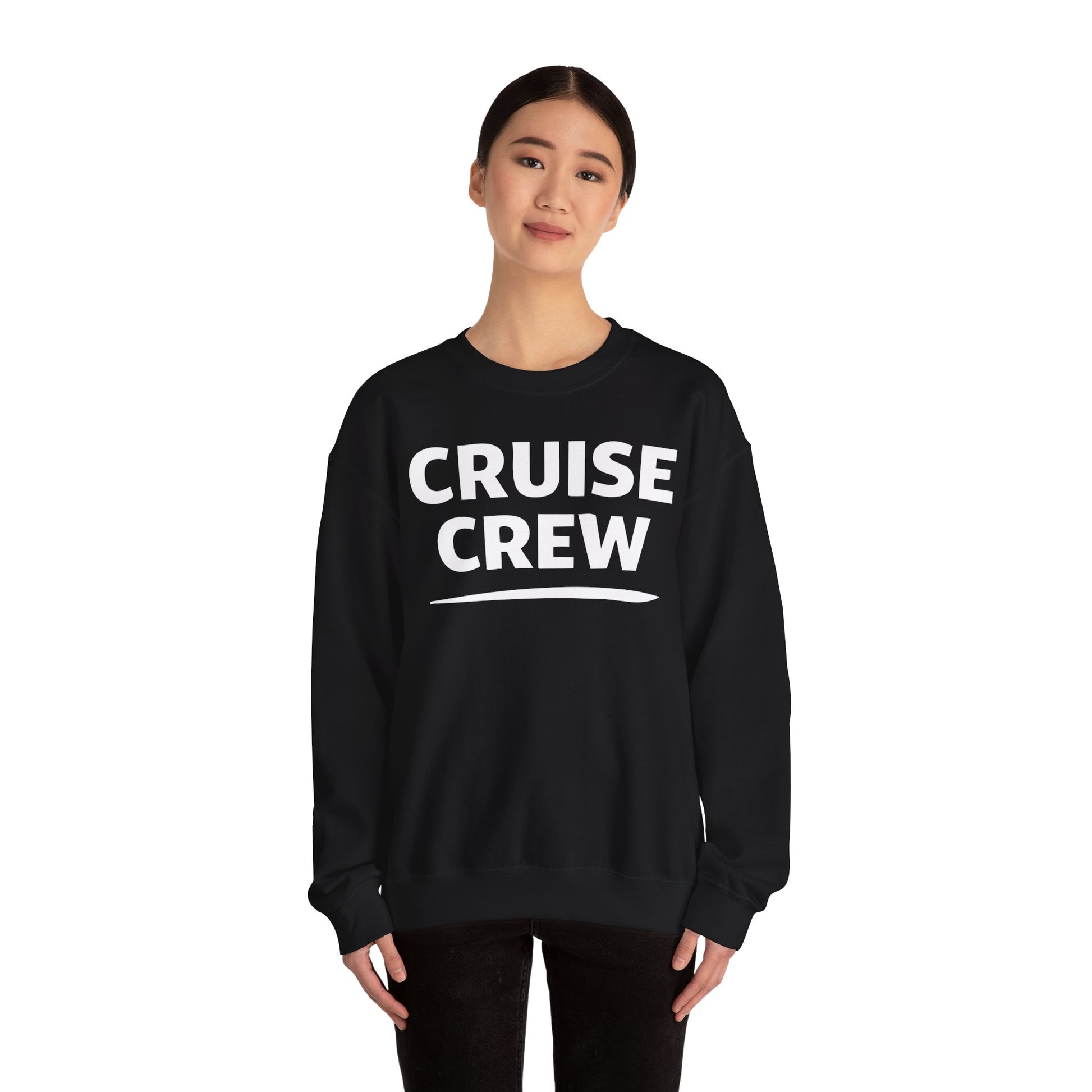 Cruise Crew Shirt - Bold Matching Group Cruise Vacation Apparel Sweatshirt - View 4 - Best Cruise Shirts
