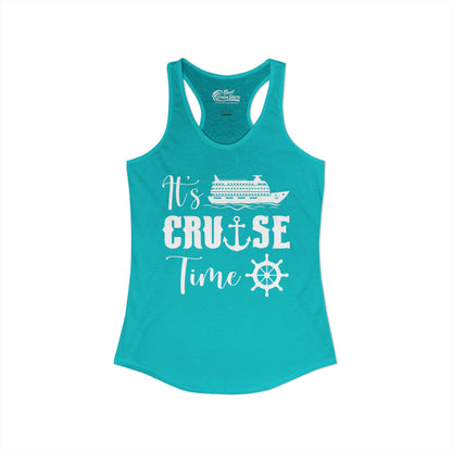 It’s Cruise Time Shirt - Nautical Ship Anchor Wheel Bold Graphic Ladies Tank - View 22 - Best Cruise Shirts
