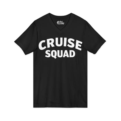 Cruise Squad Shirt - Bold Matching Group Cruise Vacation Tee V-Neck - View 3 - Best Cruise Shirts