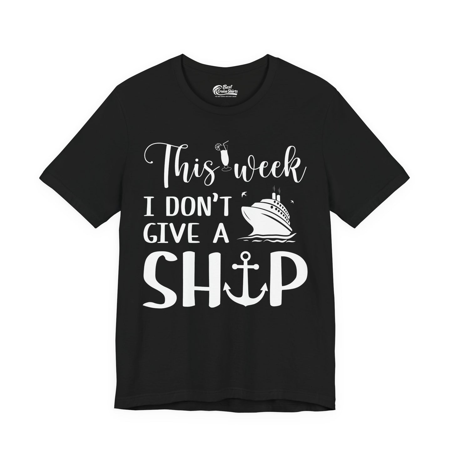 This Week I Don’t Give a Ship Funny Cruise Shirt With Nautical Icons Premium Tee - Best Cruise Shirts