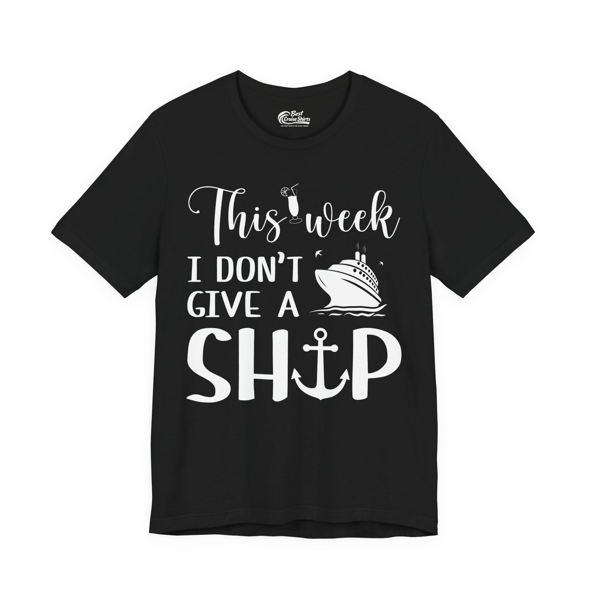 This Week I Don’t Give a Ship Funny Cruise Shirt With Nautical Icons Premium Tee - Best Cruise Shirts