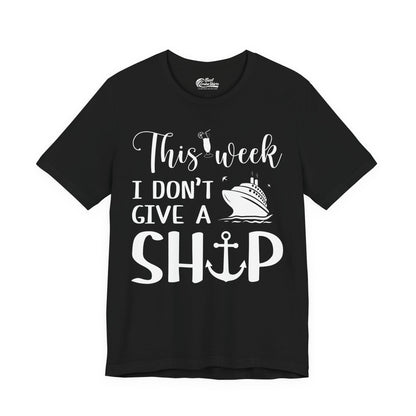 This Week I Don’t Give a Ship Funny Cruise Shirt With Nautical Icons Premium Tee - Best Cruise Shirts