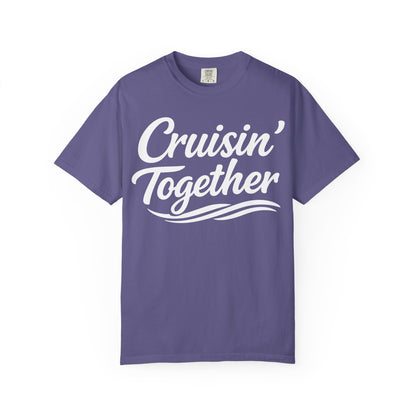 Cruisin Together Group Unity Shirt with Bold Script and Wave Design Comfort - View 8 - Best Cruise Shirts