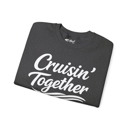 Cruisin Together Group Unity Shirt with Bold Script and Wave Design Sweatshirt - View 23 - Best Cruise Shirts