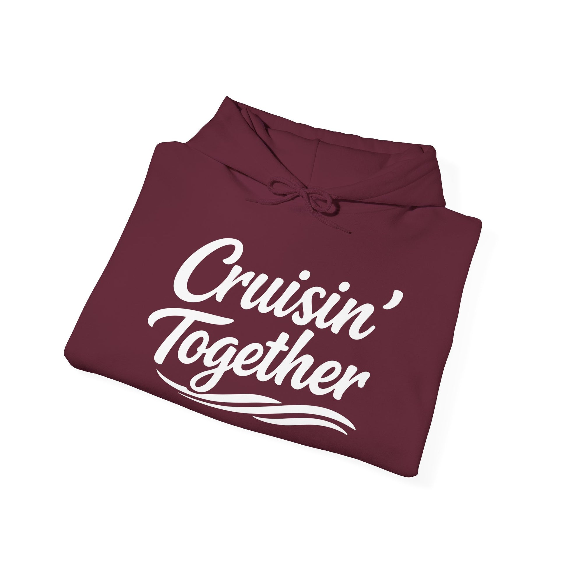 Cruisin Together Group Unity Shirt with Bold Script and Wave Design Hoodie - View 14 - Best Cruise Shirts