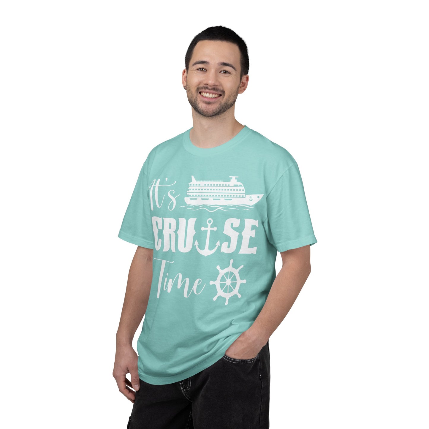 It’s Cruise Time Shirt - Nautical Ship Anchor Wheel Bold Graphic Comfort - View 22 - Best Cruise Shirts