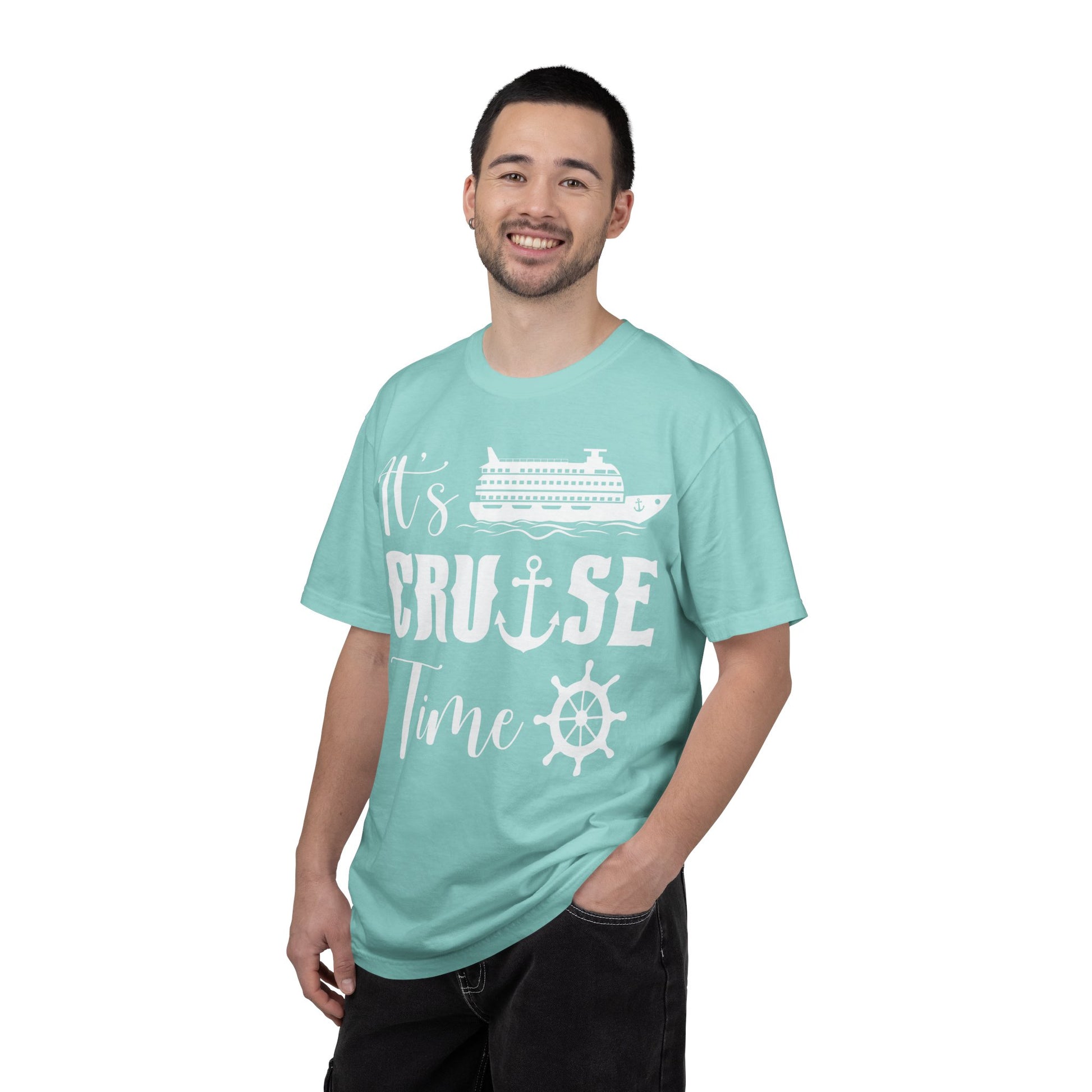 It’s Cruise Time Shirt - Nautical Ship Anchor Wheel Bold Graphic Comfort - View 22 - Best Cruise Shirts