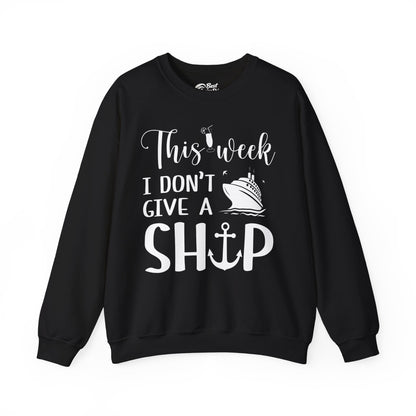 This Week I Don’t Give a Ship Funny Cruise Shirt With Nautical Icons Sweatshirt - Best Cruise Shirts
