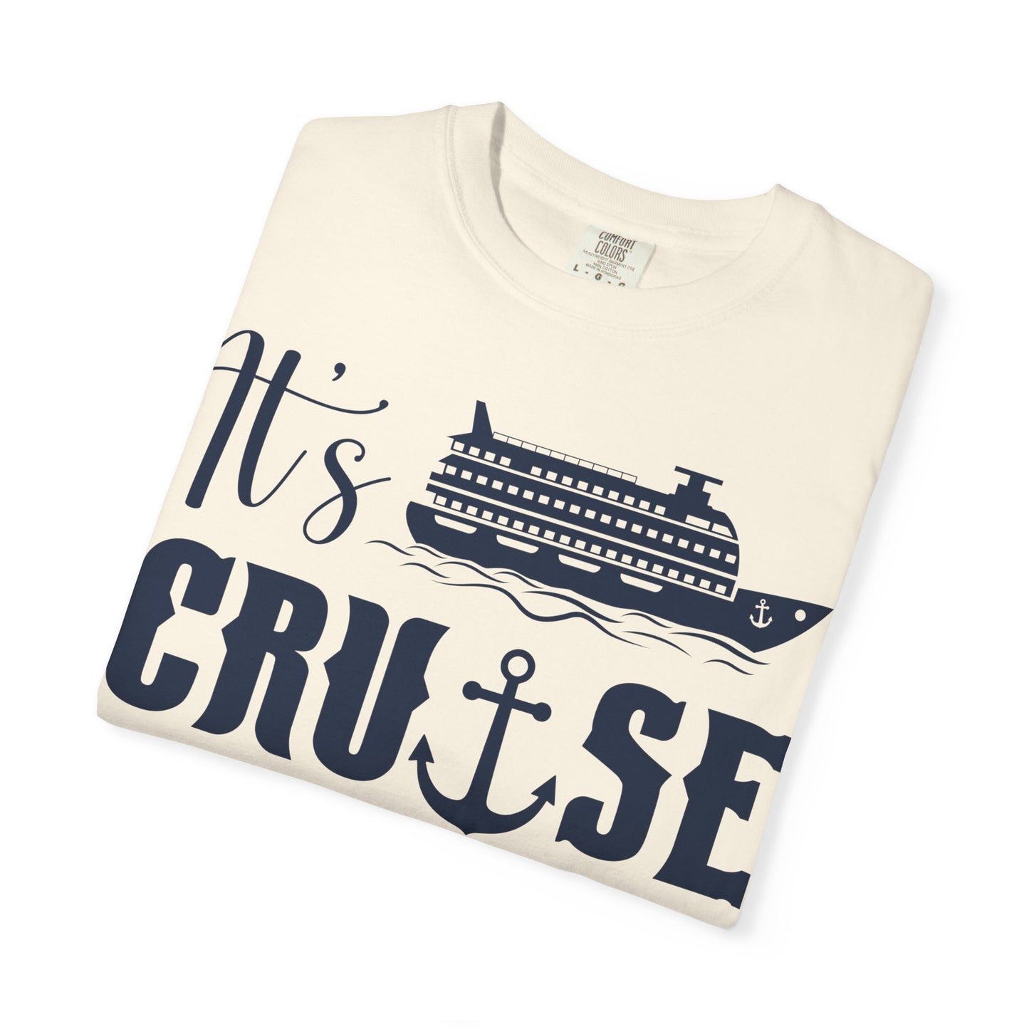 It’s Cruise Time Shirt - Nautical Ship Anchor Wheel Bold Graphic Comfort - View 12 - Best Cruise Shirts