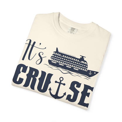 It’s Cruise Time Shirt - Nautical Ship Anchor Wheel Bold Graphic Comfort - View 12 - Best Cruise Shirts