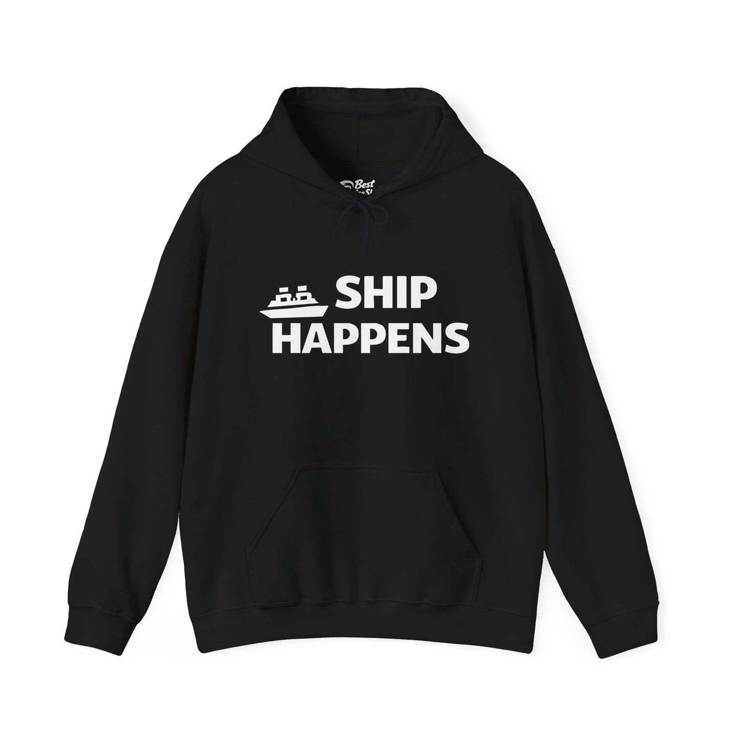 Ship Happens Funny Cruise Shirt With Bold Graphic Ship Pun Design Hoodie - Best Cruise Shirts
