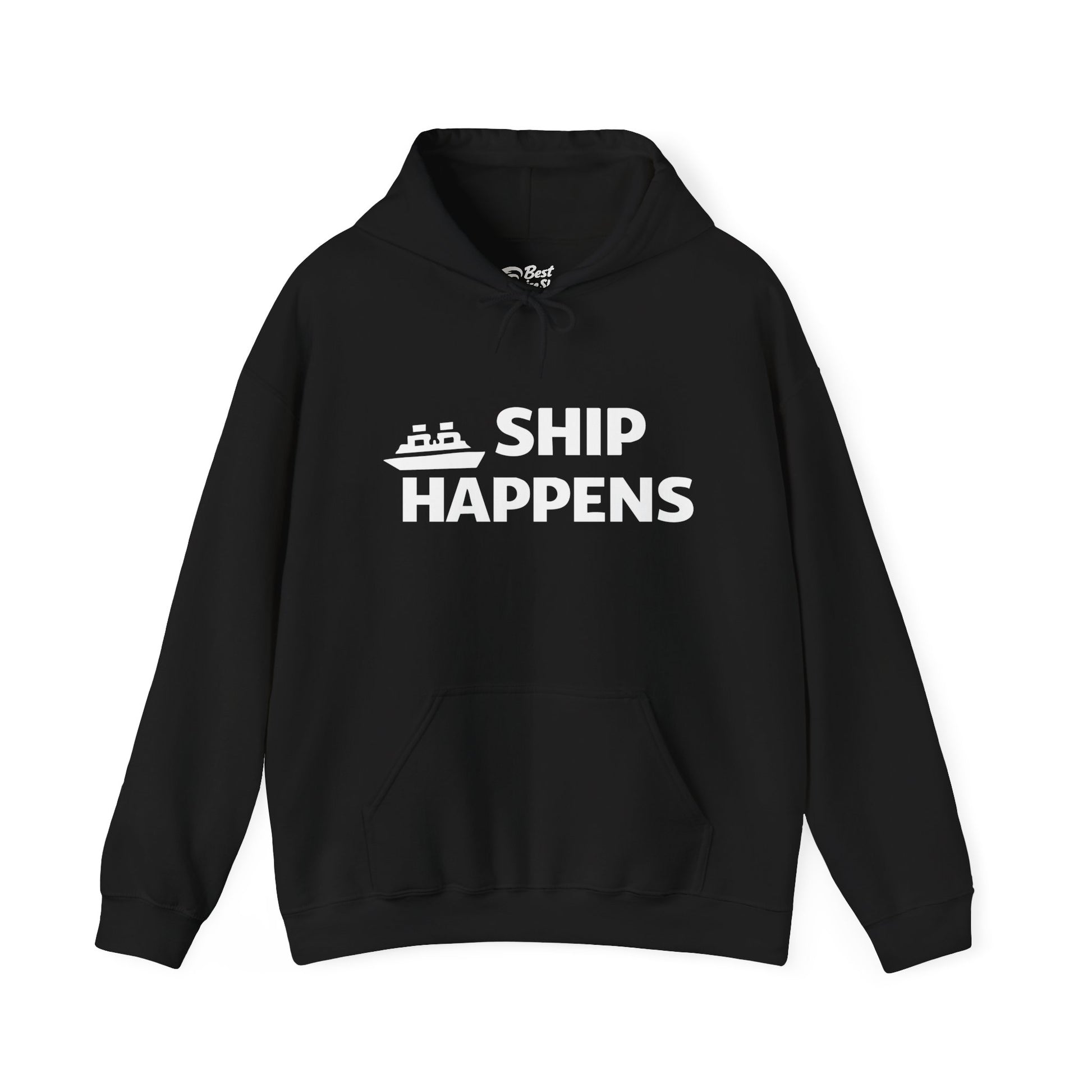 Ship Happens Funny Cruise Shirt With Bold Graphic Ship Pun Design Hoodie - Best Cruise Shirts