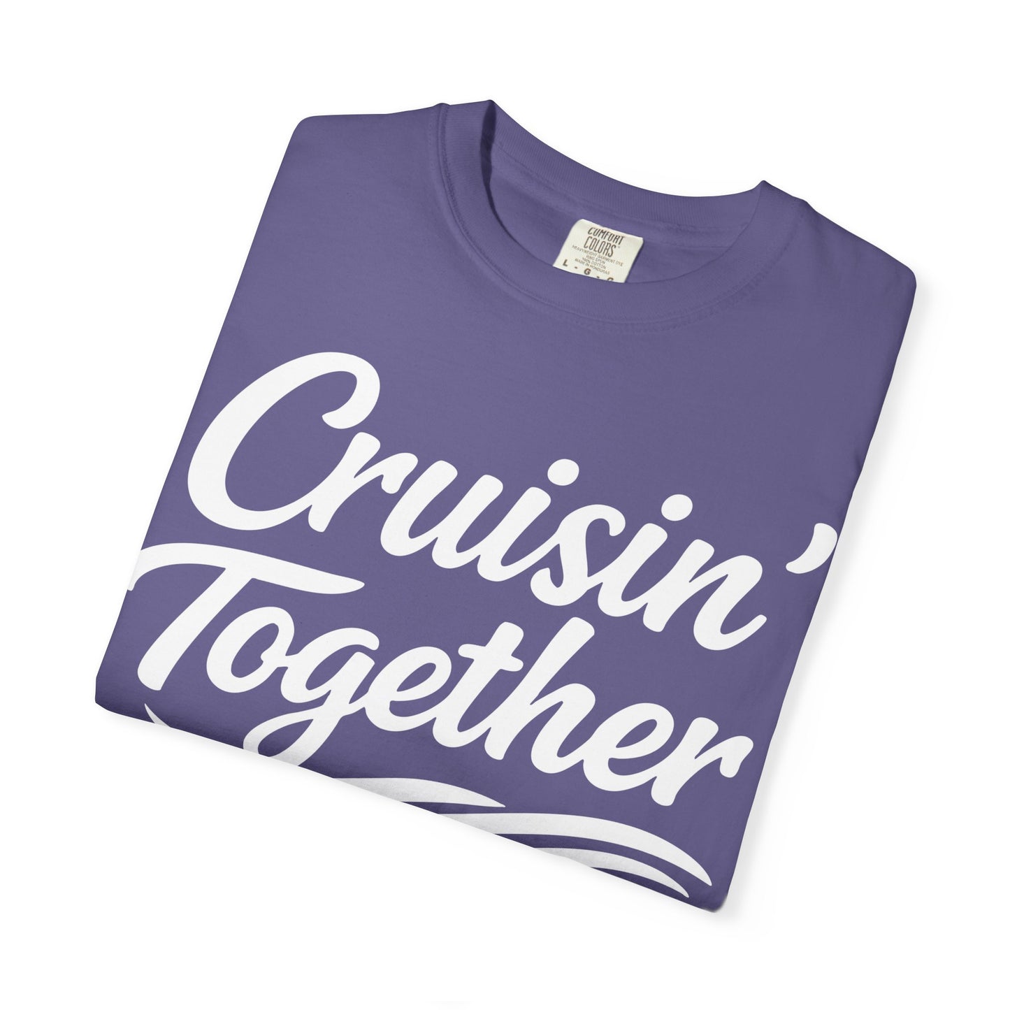 Cruisin Together Group Unity Shirt with Bold Script and Wave Design Comfort - View 32 - Best Cruise Shirts
