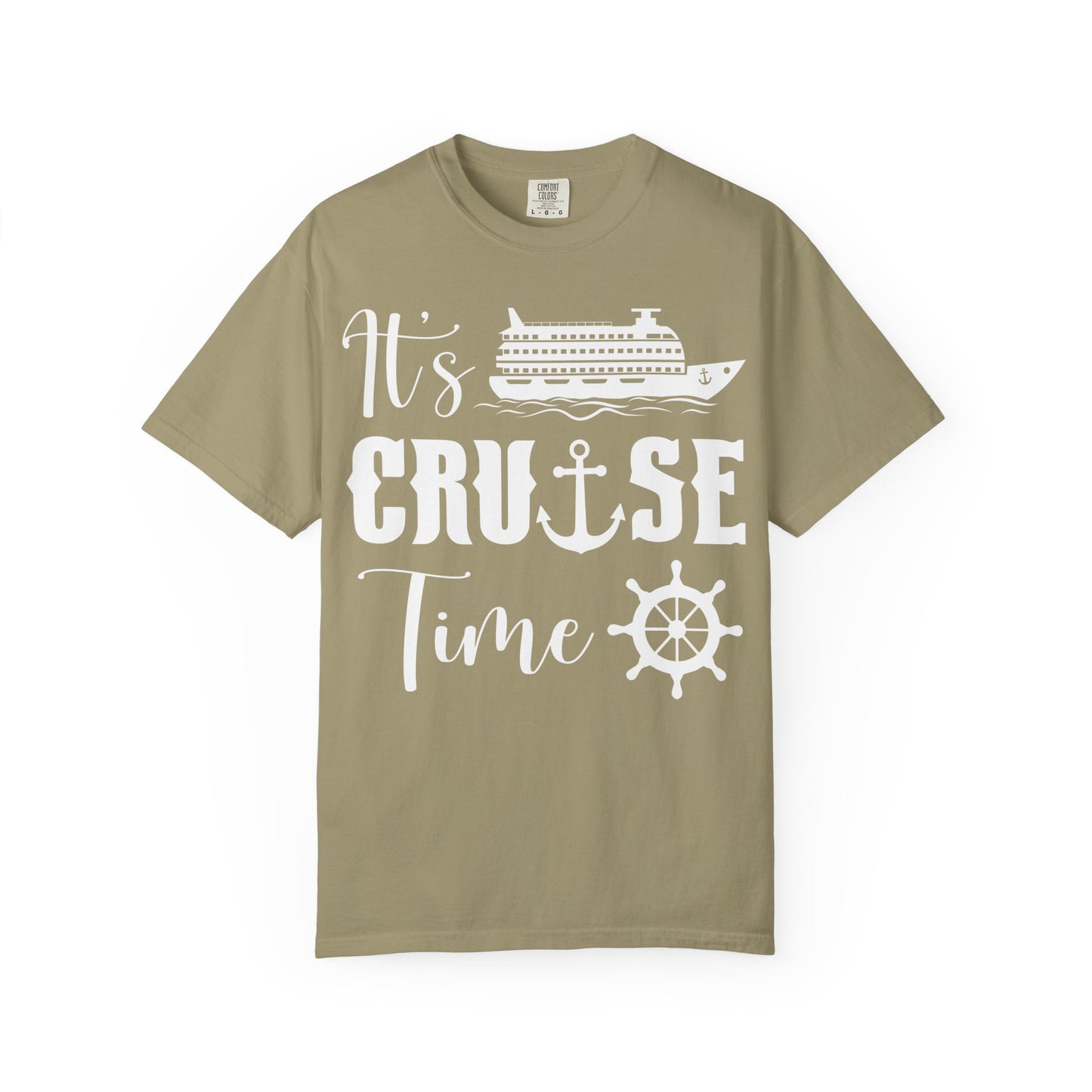 It’s Cruise Time Shirt - Nautical Ship Anchor Wheel Bold Graphic Comfort - View 2 - Best Cruise Shirts