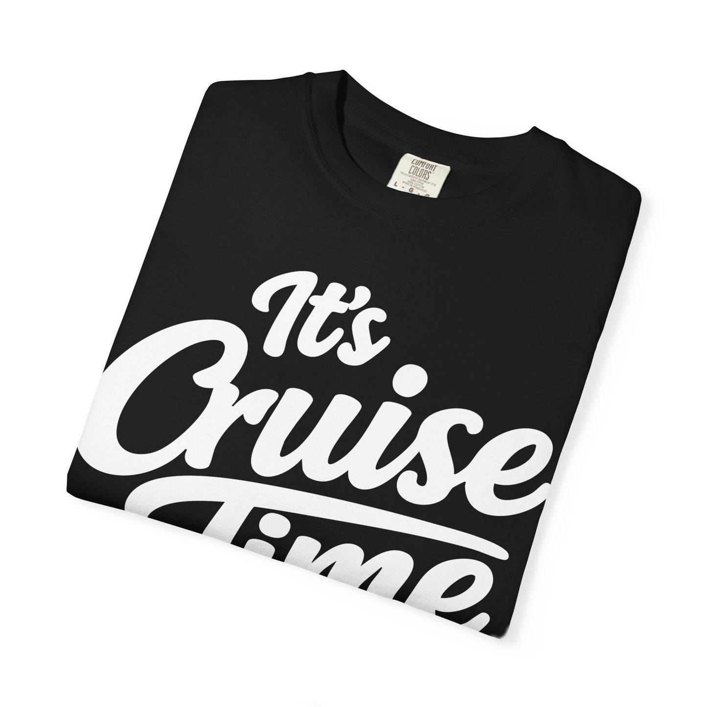 It’s Cruise Time Bold Nautical Wave Typography Cruise Shirt Comfort - View 3 - Best Cruise Shirts