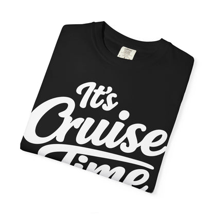 It’s Cruise Time Bold Nautical Wave Typography Cruise Shirt Comfort - View 3 - Best Cruise Shirts