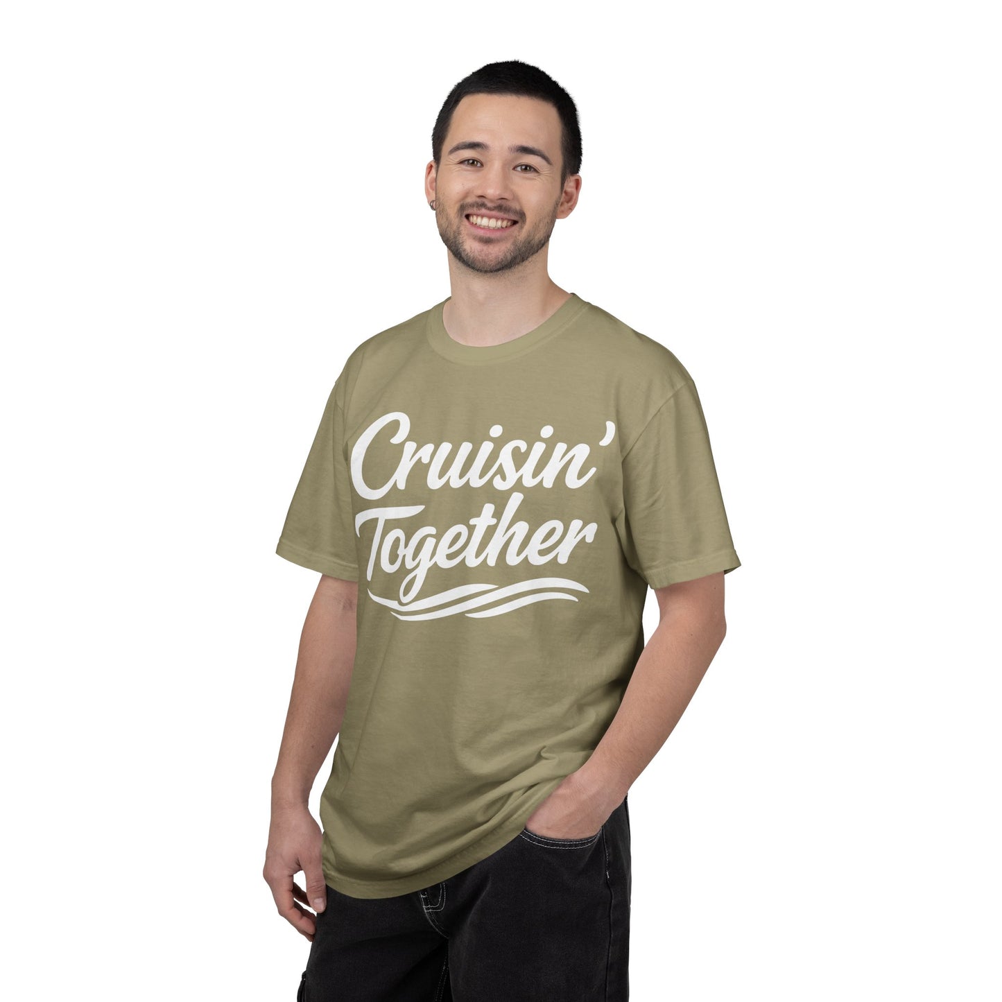 Cruisin Together Group Unity Shirt with Bold Script and Wave Design Comfort - View 18 - Best Cruise Shirts