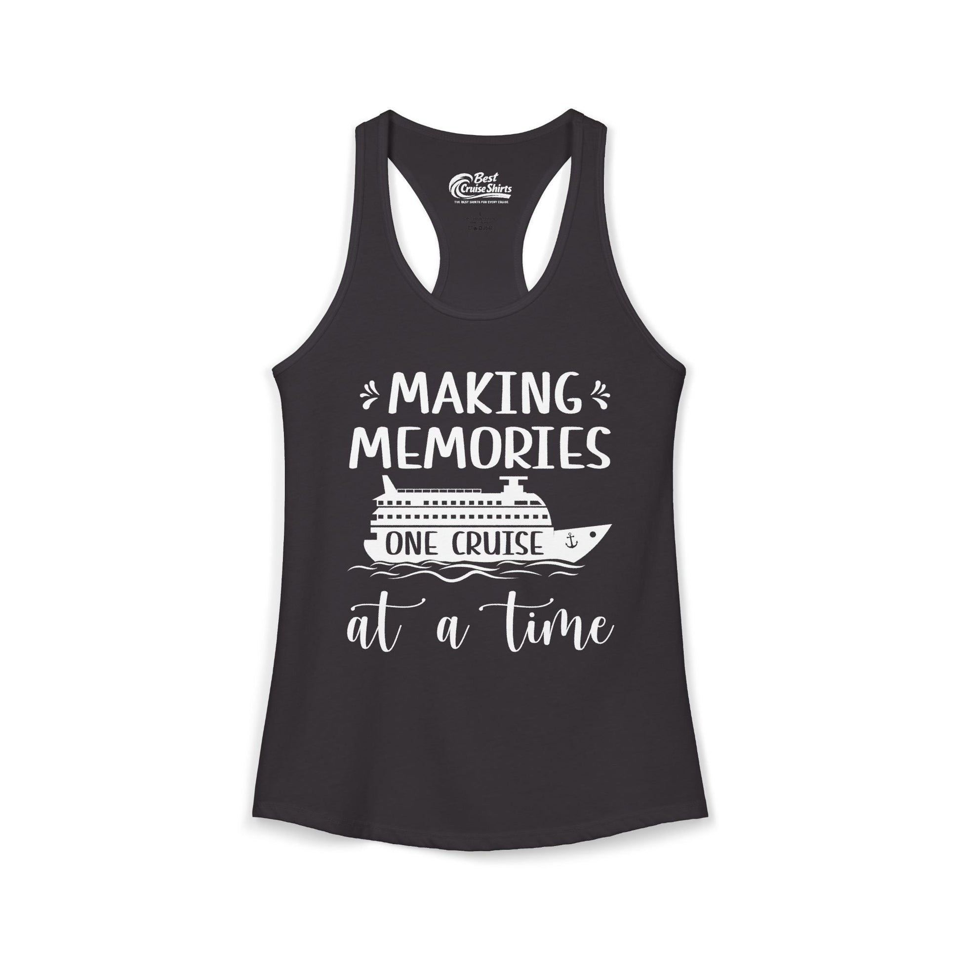 Making Memories One Cruise at a Time Nautical Family Cruise Shirt Ladies Tank - Best Cruise Shirts