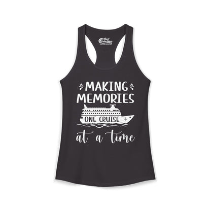 Making Memories One Cruise at a Time Nautical Family Cruise Shirt Ladies Tank - Best Cruise Shirts