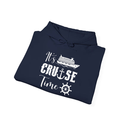 It’s Cruise Time Shirt - Nautical Ship Anchor Wheel Bold Graphic Hoodie - View 29 - Best Cruise Shirts