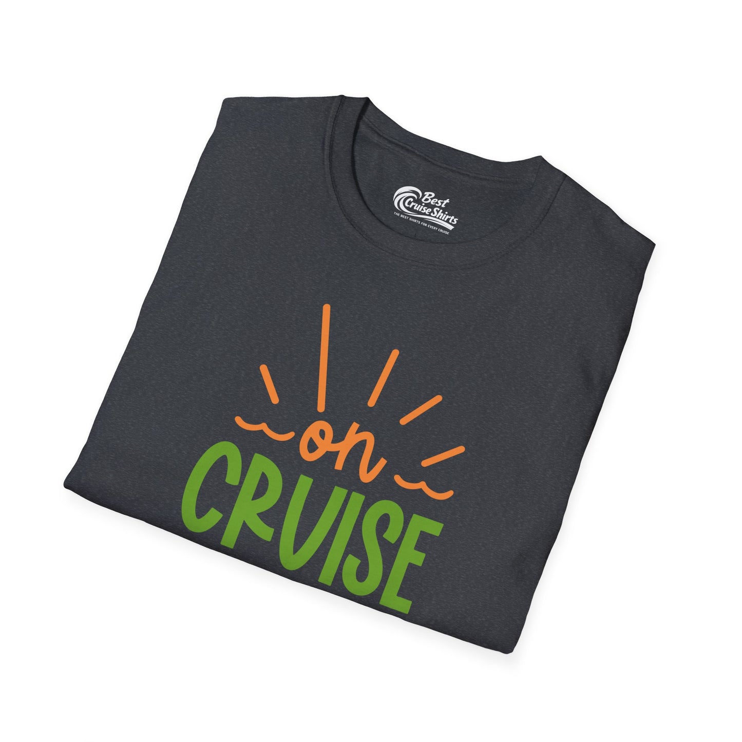 On Cruise Control Shirt - Bold Sunglasses Vacation Relaxation Design — T-Shirt