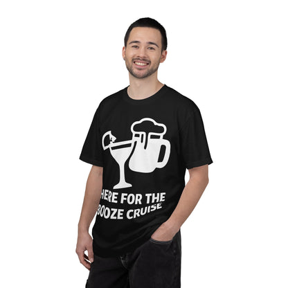 Here For The Booze Cruise Funny Drinking Team Party Shirt Comfort - View 4 - Best Cruise Shirts