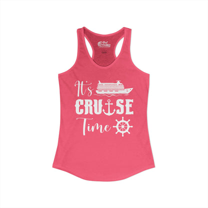 It’s Cruise Time Shirt - Nautical Ship Anchor Wheel Bold Graphic Ladies Tank - View 34 - Best Cruise Shirts