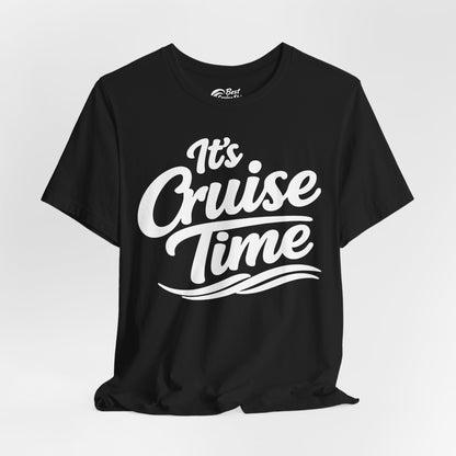 It’s Cruise Time Bold Nautical Wave Typography Cruise Shirt Premium Tee - View 4 - Best Cruise Shirts