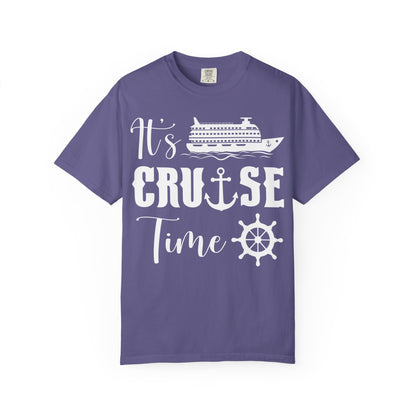 It’s Cruise Time Shirt - Nautical Ship Anchor Wheel Bold Graphic Comfort - View 7 - Best Cruise Shirts