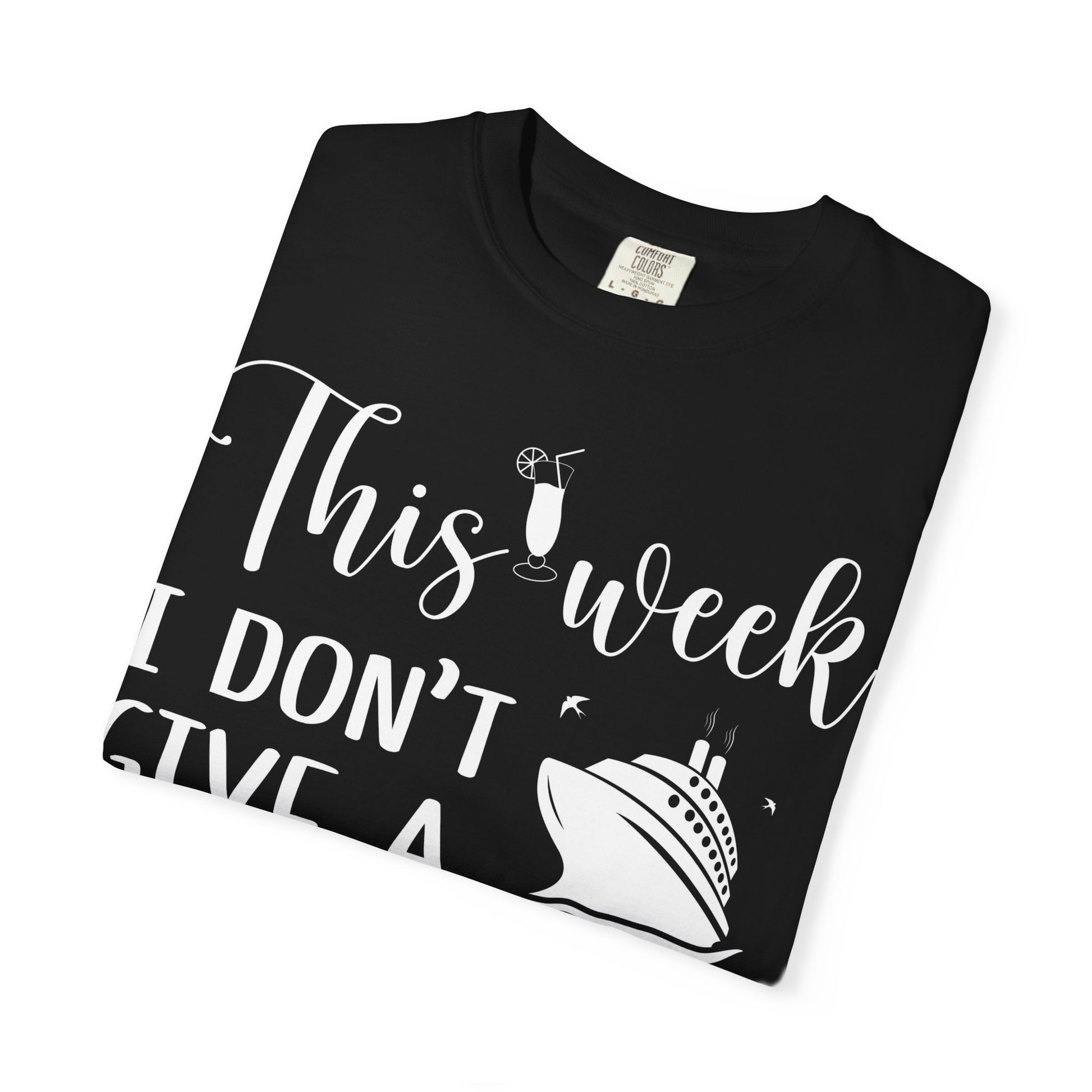 This Week I Don’t Give a Ship Funny Cruise Shirt With Nautical Icons Comfort - View 3 - Best Cruise Shirts