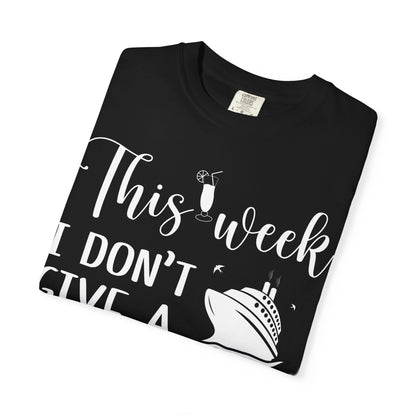 This Week I Don’t Give a Ship Funny Cruise Shirt With Nautical Icons Comfort - View 3 - Best Cruise Shirts