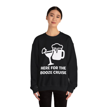 Here For The Booze Cruise Funny Drinking Team Party Shirt Sweatshirt - View 4 - Best Cruise Shirts