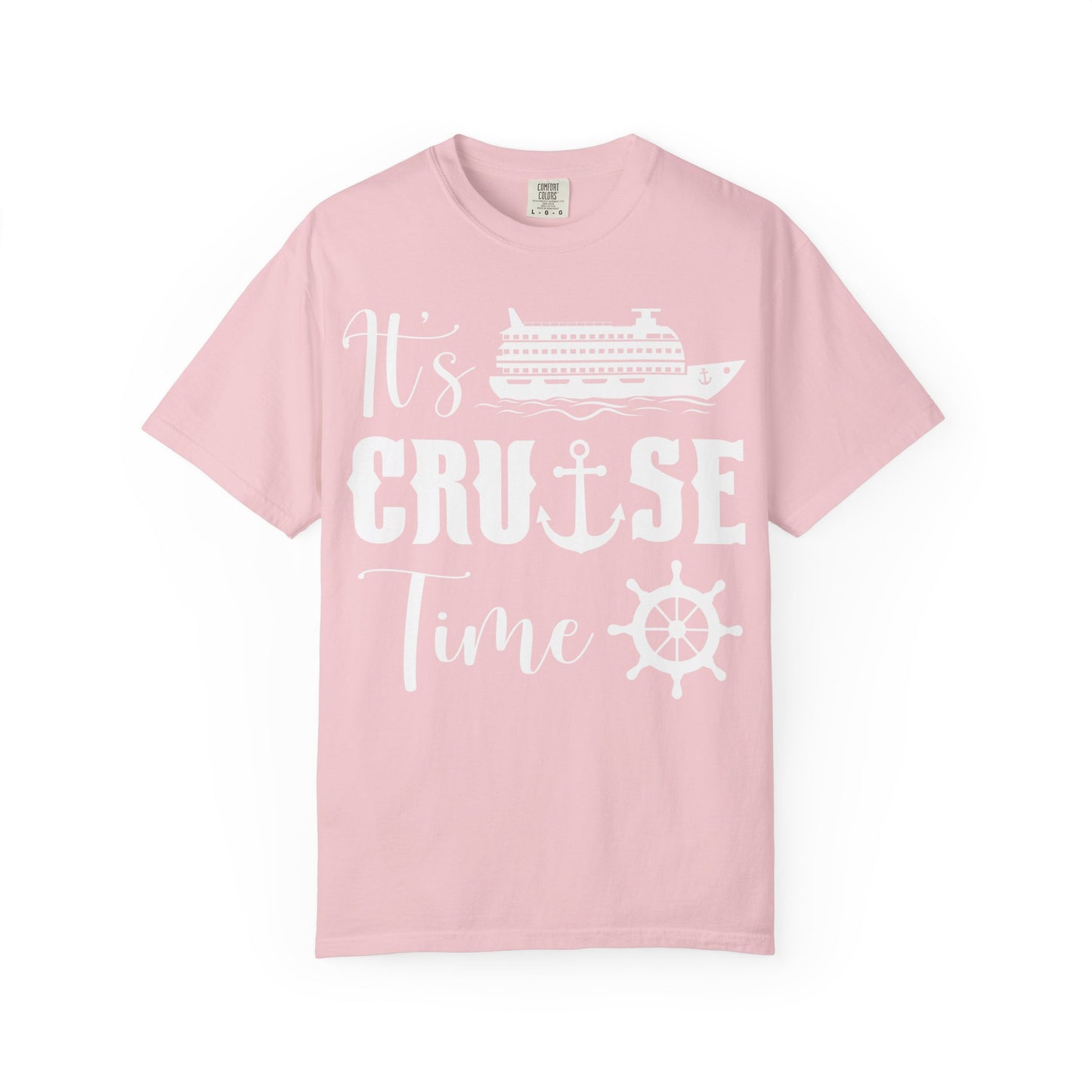 It’s Cruise Time Shirt - Nautical Ship Anchor Wheel Bold Graphic Comfort - View 9 - Best Cruise Shirts