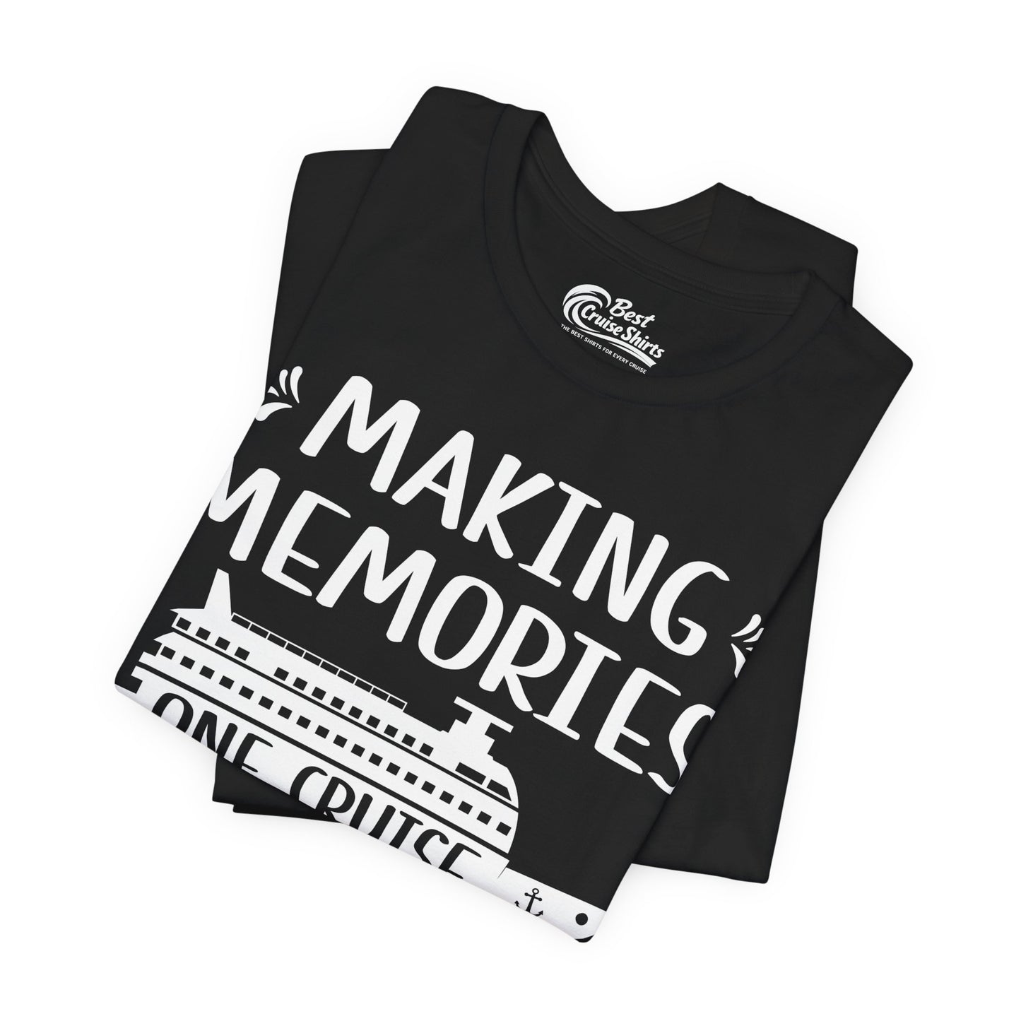 Making Memories One Cruise at a Time Nautical Family Cruise Shirt Premium Tee - View 3 - Best Cruise Shirts